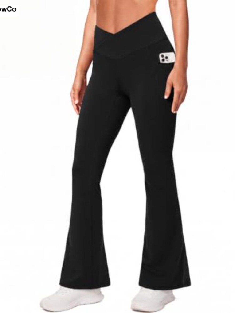 Women's Flare Leggings High Waisted Yoga Pants with Pockets